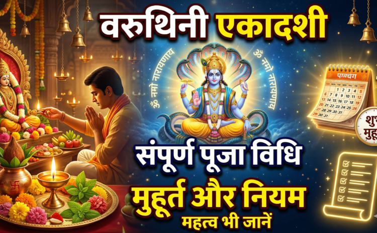  Varuthini Ekadashi 2026 Date And Time : वरुथिनी एकादशी संपूर्ण पूजा विधि, शुभ मुहूर्त, महत्व और व्रत के अचूक नियम….