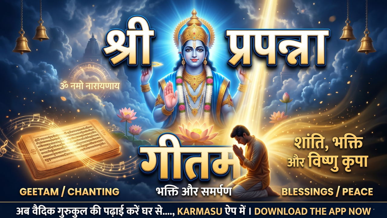 Shri Prapanna Gitam : श्री प्रपन्ना गीतम….