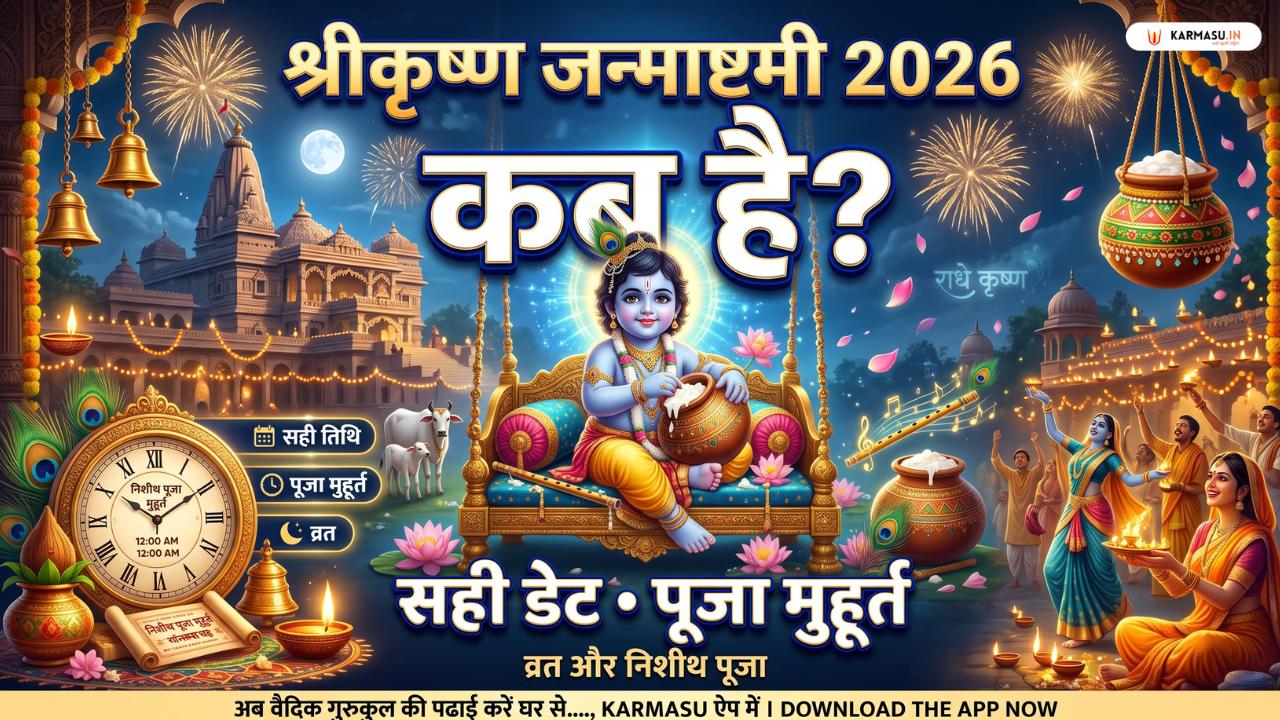 Krishna Janmashtami 2026 Date And Time : इस साल कब मनाई जाएगी श्रीकृष्ण जन्माष्टमी? नोट करें सही डेट और पूजा मुहूर्त….
