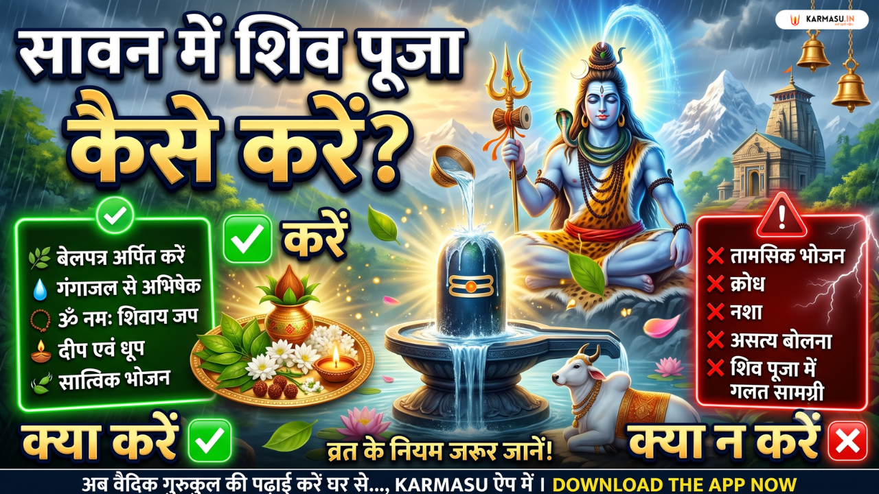 Sawan 2026 Shiv Puja Niyam : सावन में कैसे करें भगवान शिव की पूजा ? जानें व्रत के नियम, क्या करें और क्या न करें….