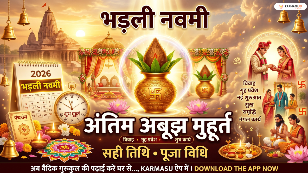 Bhadli Navami 2026 Date And Time : भड़ली नवमी शुभ कार्यों का अंतिम ‘अबूझ मुहूर्त’, जानें सही तिथि, अचूक पूजा विधि और इसका महान धार्मिक महत्व….