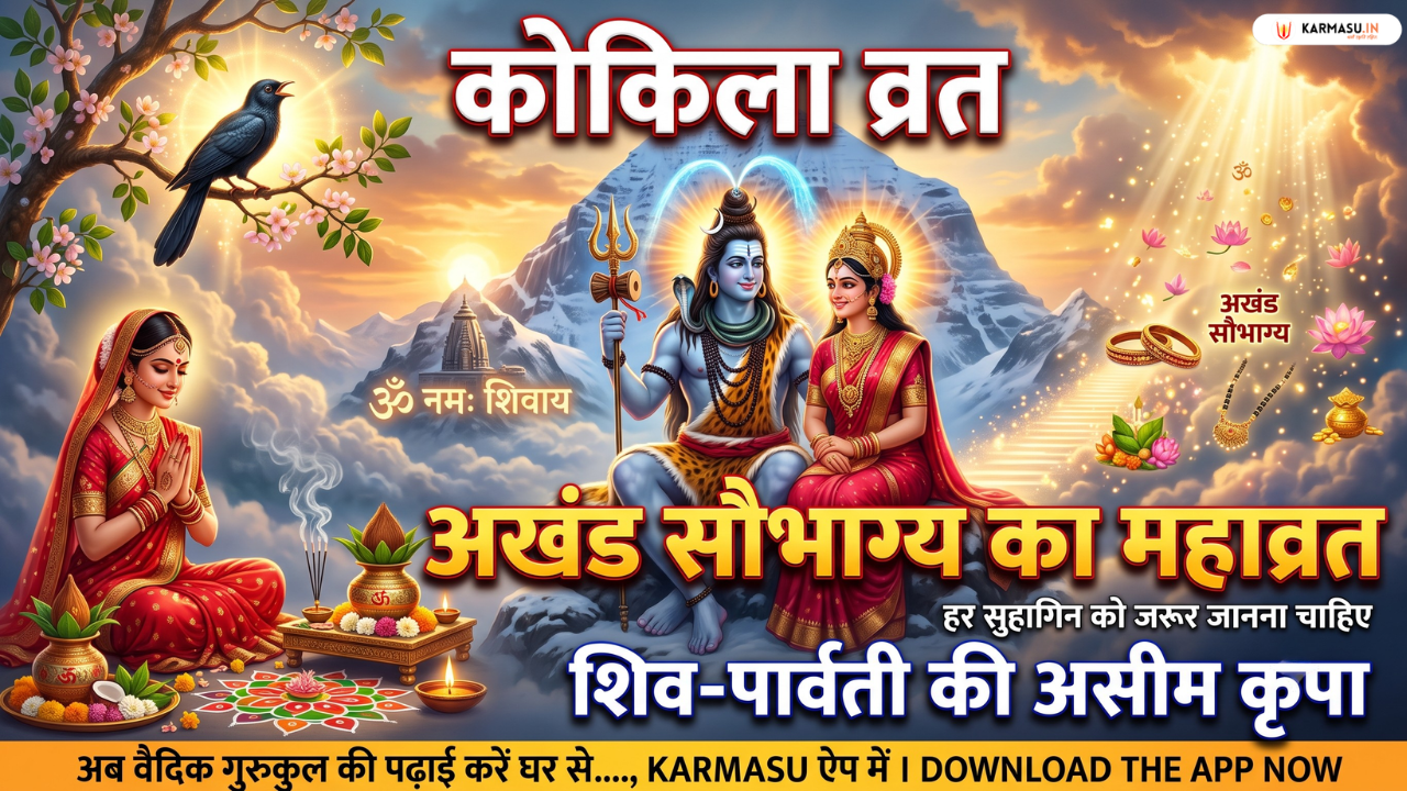 Kokila Vrat 2026 Date And Time : कोकिला व्रत शिव-पार्वती के असीम प्रेम और अखंड सौभाग्य का महाव्रत….