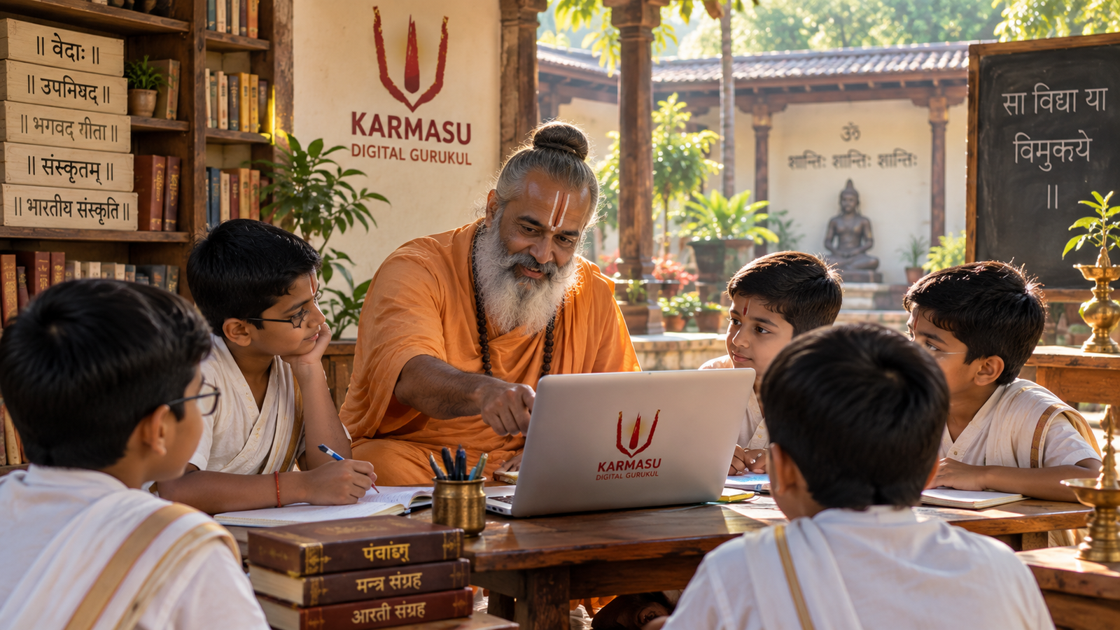 Live interactive Vedic classes with Acharyas