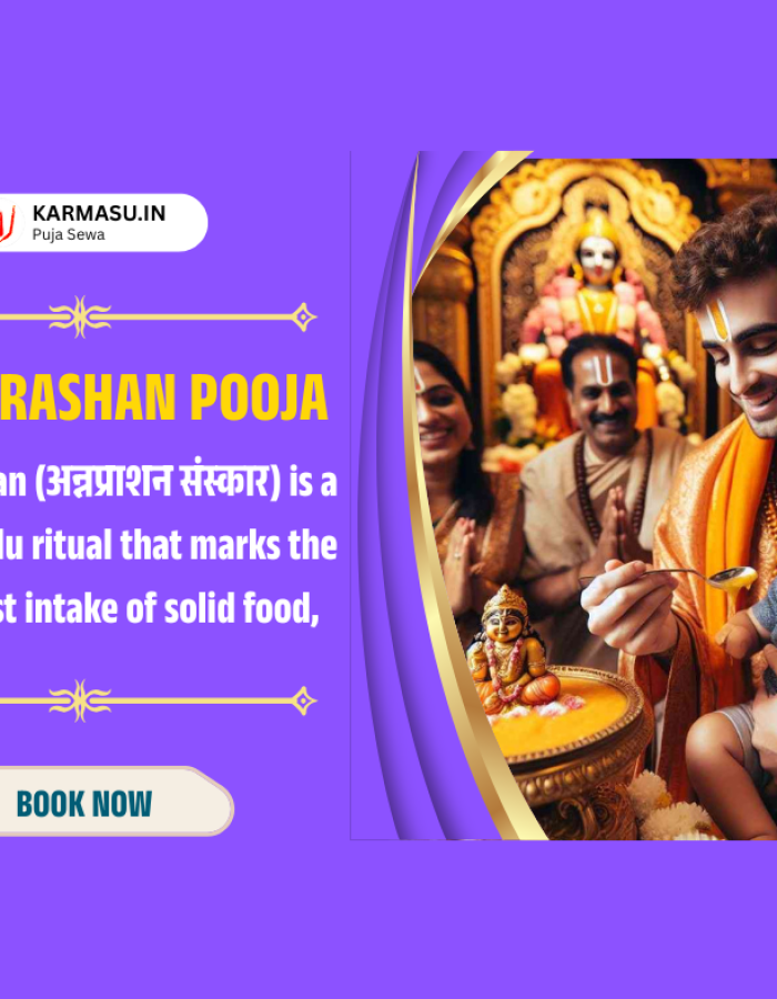 Annaprashan (अन्नप्राशन संस्कार) is a sacred Hindu ritual that marks the baby’s first intake of solid food,